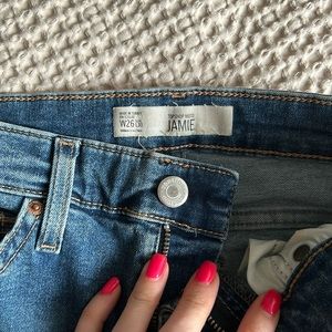 Top shop Motto “Jamie” blue jeans, W26 x L30